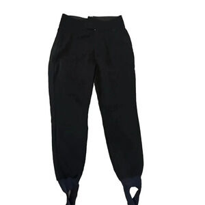 Schoeller Skifans Women’s Ski Pants Women's Size 10 Black Stirrups Snowboarding